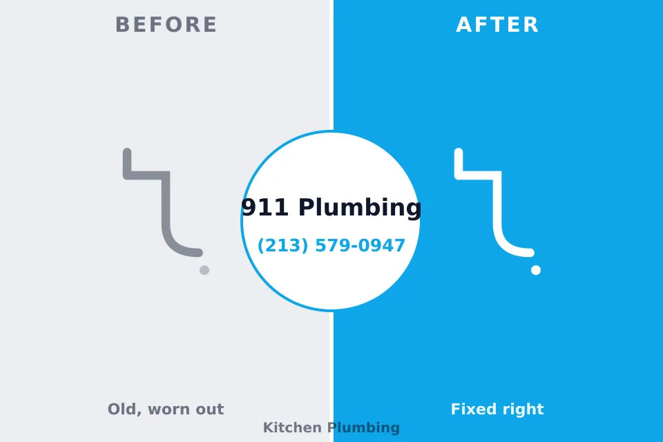 Before and after: plumbing repair East Peoria, IL